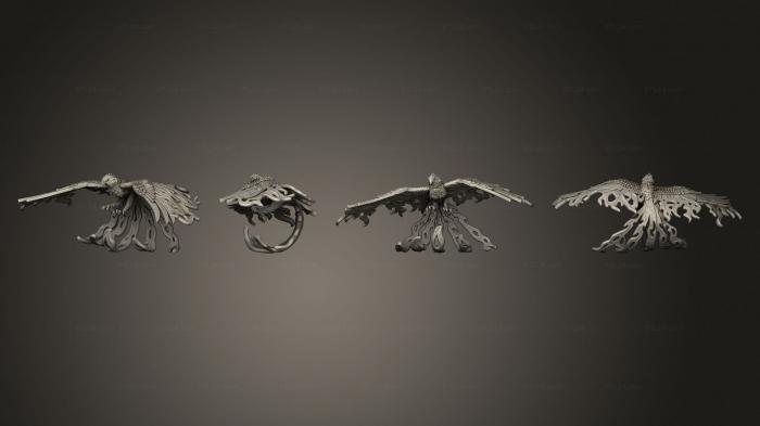 Military figurines (Phoenix Vermilion Bird of the South Large, STKW_10886) 3D models for cnc