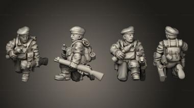 Military figurines PIAT ASSISTANT 001 3d model