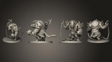 Military figurines Pigserker Attacking Large v 3 3d model