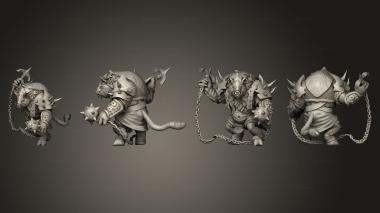 Military figurines Pigserker Attacking Large 3d model