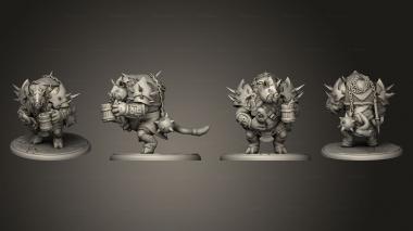 Military figurines Pigserker Drinking Large v 3 3d model