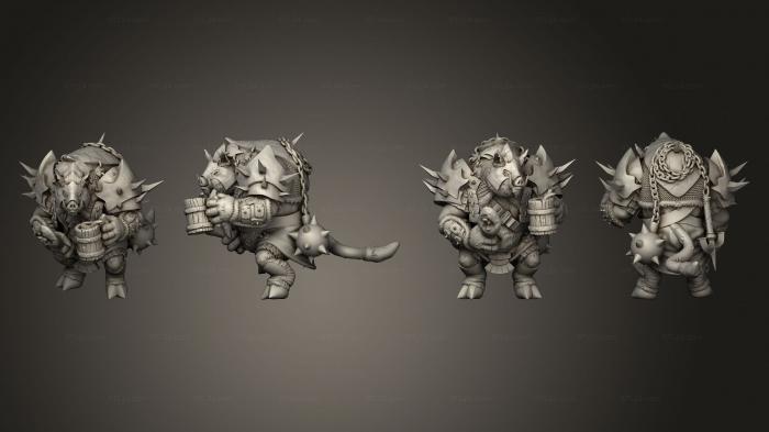 Military figurines (Pigserker Drinking Large, STKW_10896) 3D models for cnc