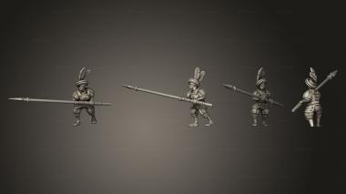 Military figurines Pikebody 01 3d model