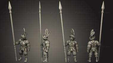 Military figurines Pikebody 02 3d model