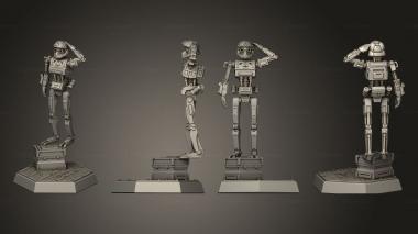 Military figurines Pilot Bot 3d model