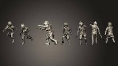 Military figurines Pilot Bundle 3d model