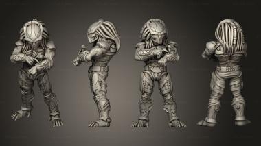 Military figurines PILOT SKULL HUNTER 3d model