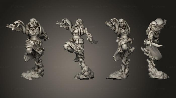 Military figurines (Pirate 03 Human Female, STKW_10914) 3D models for cnc