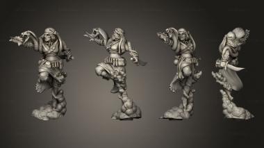 Military figurines Pirate 03 Human Female 3d model