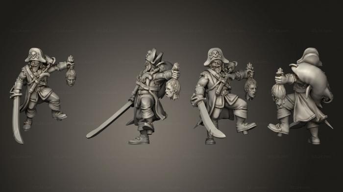 Military figurines (Pirate 04 Human Male v 2, STKW_10915) 3D models for cnc