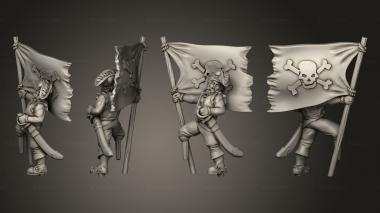 Military figurines Pirate 08 Human Male 3d model
