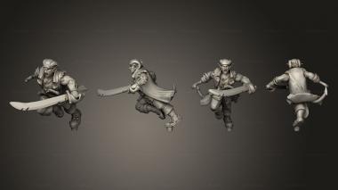 Military figurines Pirate 12 Demonach Male 3d model