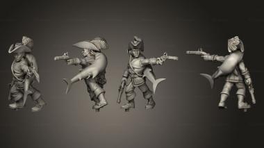 Military figurines Pirate 14 Half Orc Male v 2 3d model
