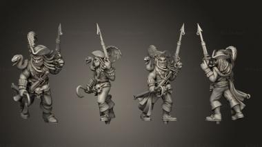 Military figurines Pirate 16 Human Male v 2 3d model