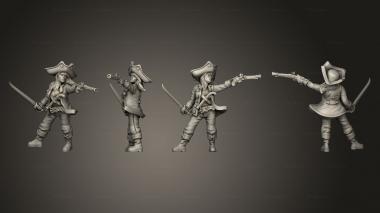 Military figurines Pirate Anne Bonny 01 3d model