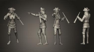 Military figurines Pirate Boatswain Land Ahoy 3d model