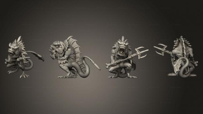 Military figurines (Pirate Deep One 01, STKW_10950) 3D models for cnc