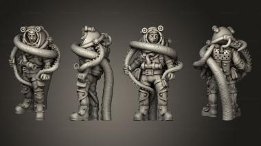 Military figurines Pirate Diver 01 3d model