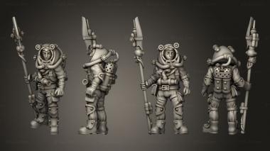 Military figurines Pirate Diver 02 3d model