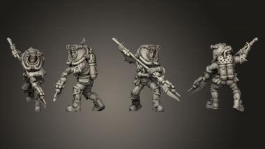 Military figurines Pirate Diver 04 3d model