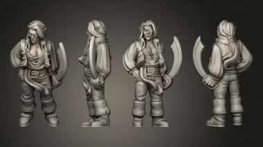 Military figurines Pirate elf 3d model