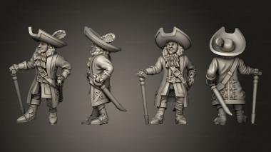 Military figurines Pirate Henry Morgan 01 3d model