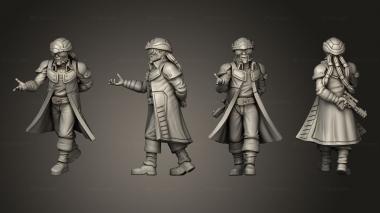 Military figurines Pirate Leader 3d model