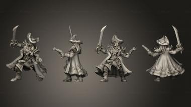 Military figurines Pirate male 1 3d model