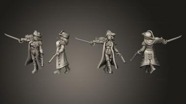 Military figurines Pirate Mary Killigrew 01 3d model