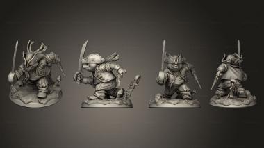 Military figurines Pirate Pig 3d model