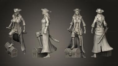 Military figurines Pirate Quartermaster Treasure 3d model