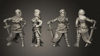 Military figurines Pirate Queen Sayyida 01 3d model