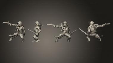 Military figurines Pirate Sandokan 01 3d model