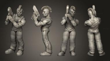 Military figurines Pistol Punk A 3d model