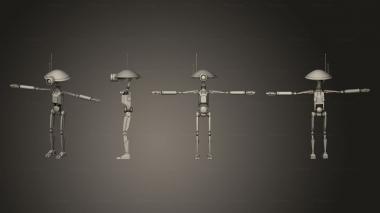 Military figurines Pit Droid 01 3d model