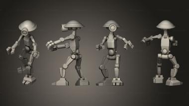 Military figurines Pit Droid 02 3d model