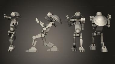 Military figurines Pit Droid 03 3d model