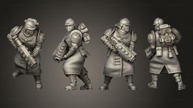 Military figurines Plasma Projector ist 3d model