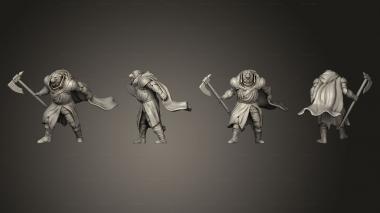 Military figurines Polar Bear Paladin Roaring 3d model