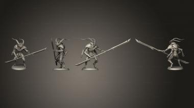 Military figurines Polesword Wingless 3d model