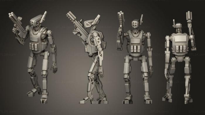 Military figurines (Police Droids Roger  01, STKW_11036) 3D models for cnc