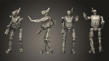 Military figurines Police Droids Roger  03 3d model