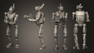Military figurines Police Droids Roger  04 3d model