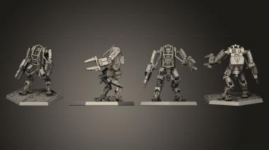 Military figurines Power Loader 001 3d model
