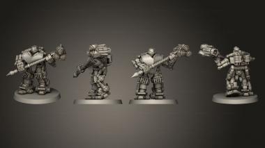 Military figurines Praefecti Warsuit  01 3d model