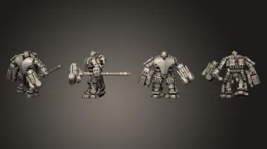 Military figurines Praefecti Warsuit  03 3d model