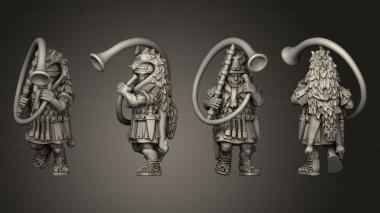 Military figurines PRAETORIAN MUSICIAN A 3d model