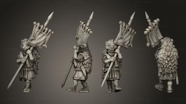 Military figurines PRAETORIAN STANDARD A 3d model