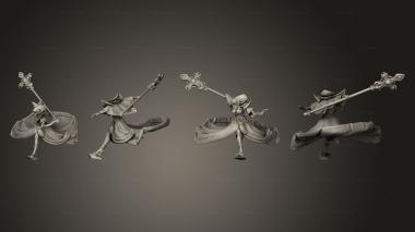 Military figurines Pre Drow Cleric 02 3d model