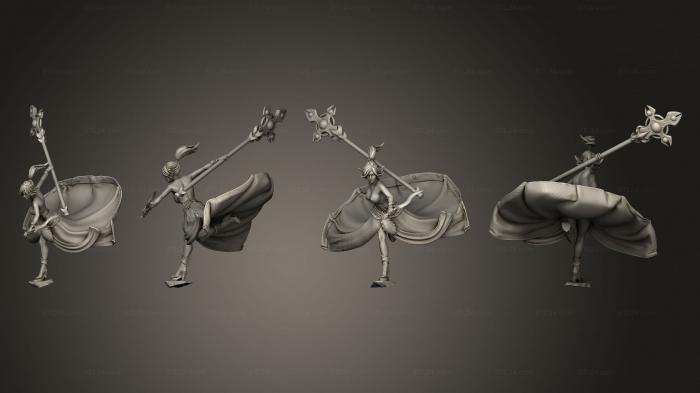 Military figurines (Pre Drow Cleric 03, STKW_11077) 3D models for cnc
